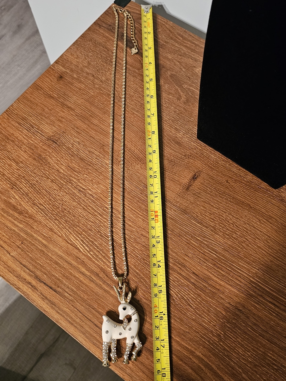 Betsey Johnson Gold-Tone Crystal Deer Pendant Necklace - Picture 5 of 5